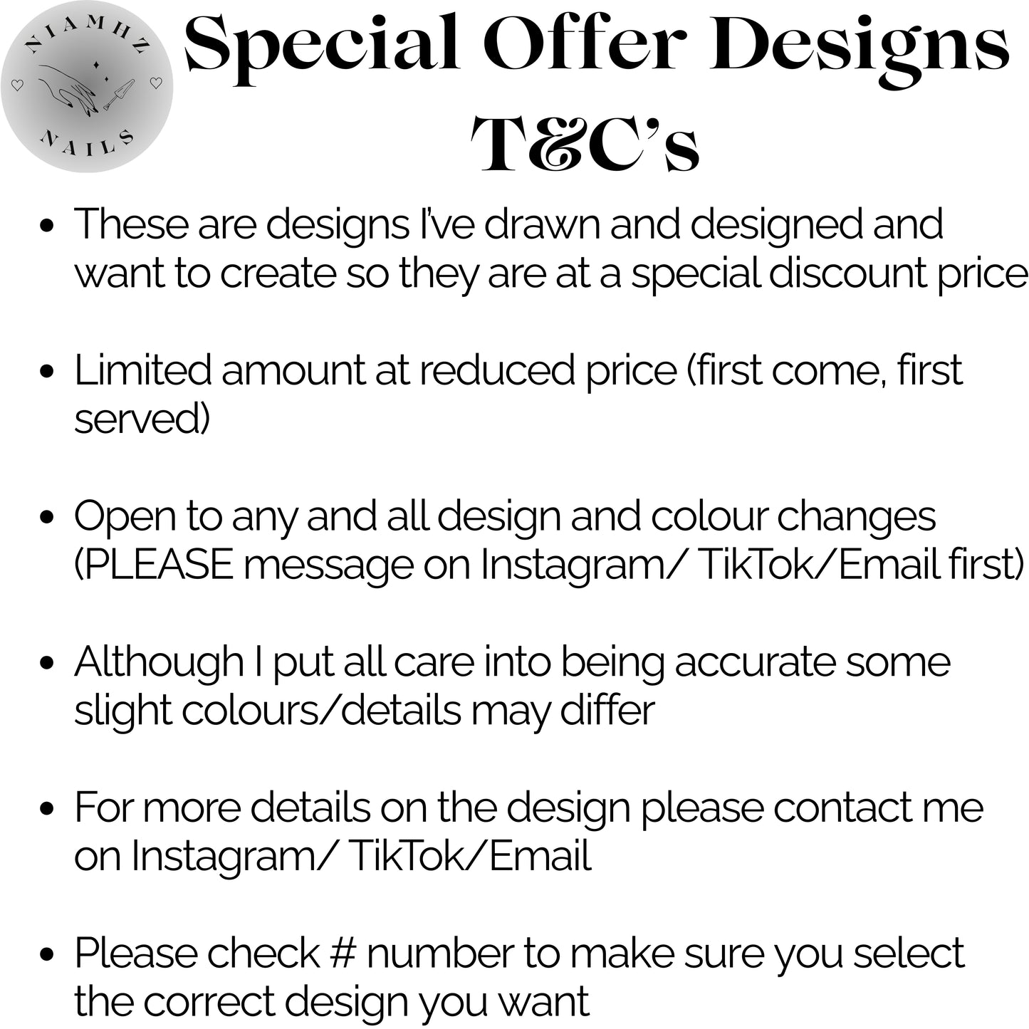 Special Offer Designs - Almond