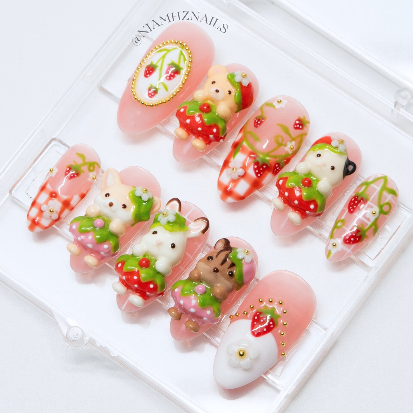 Very Berry Babies - Strawberry Nail Set