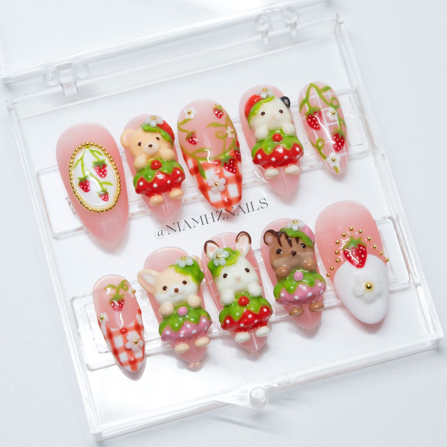 Very Berry Babies - Strawberry Nail Set