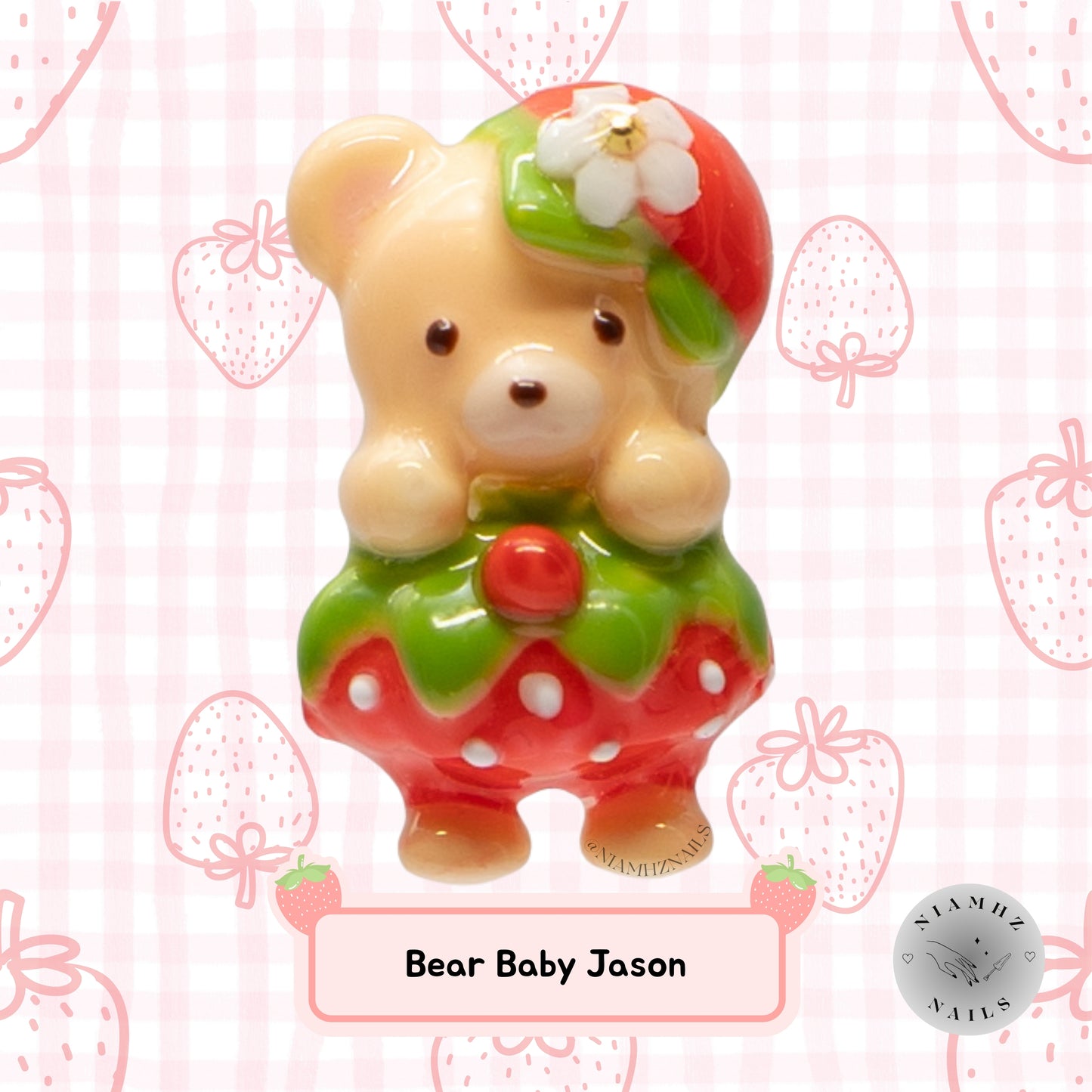 Very Berry Babies - 3D nail charms