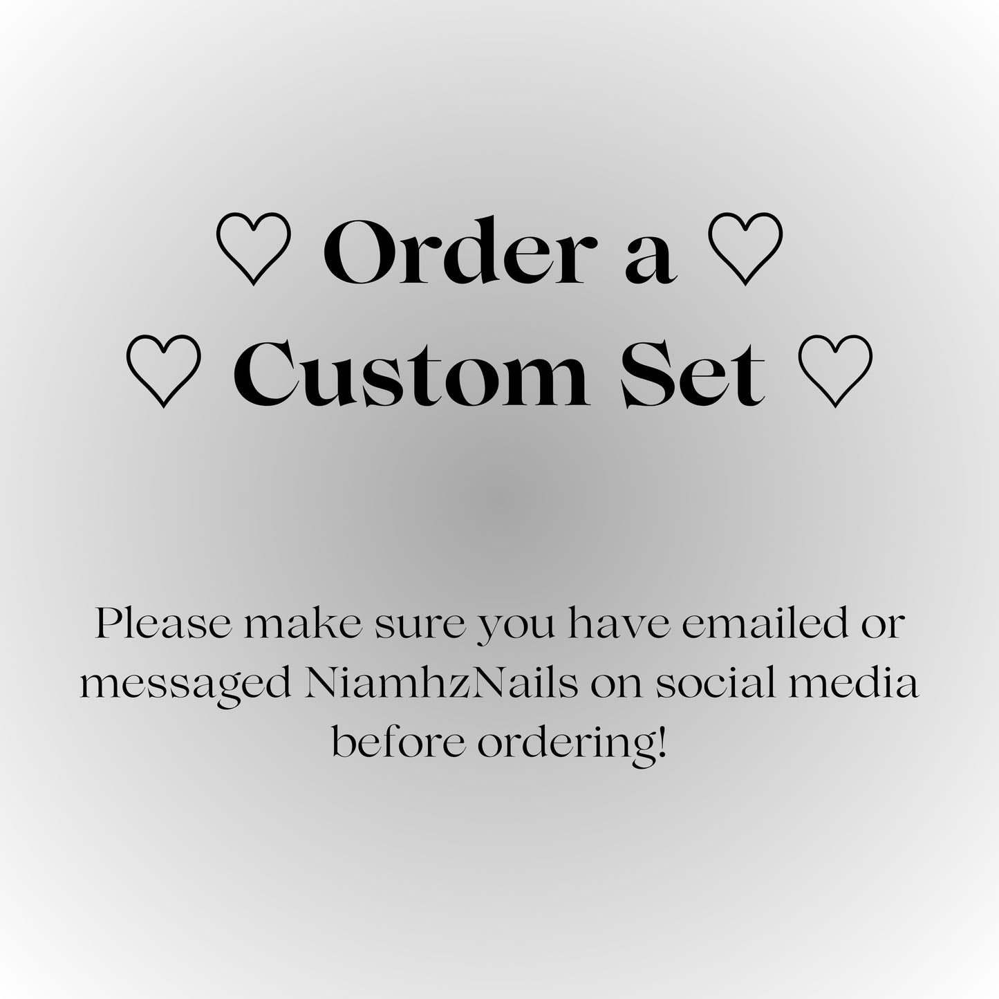 Custom Order