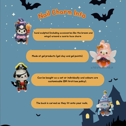 Spooky Sanrio - 3D nail charms