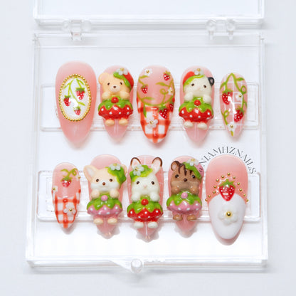 Very Berry Babies - Strawberry Nail Set