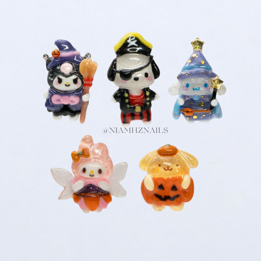 Spooky Sanrio - 3D nail charms