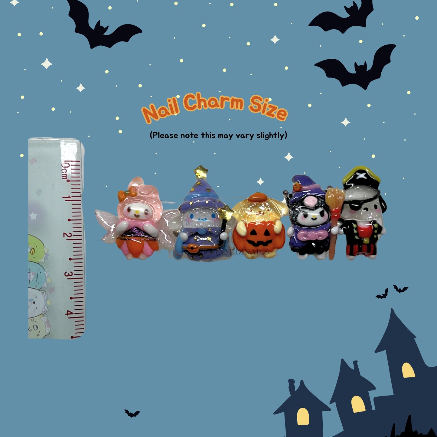 Spooky Sanrio - 3D nail charms